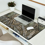 Mystic Jungle Tropical Escape Teal Green Brown Desk Mat Gallery Image 2