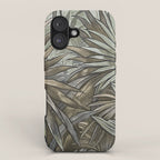 Mystic Jungle Tropical Escape Teal Green Brown iPhone Case Gallery Image 1