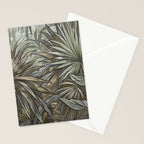 Mystic Jungle Tropical Escape Teal Green Brown Stationery Card Gallery Image 2