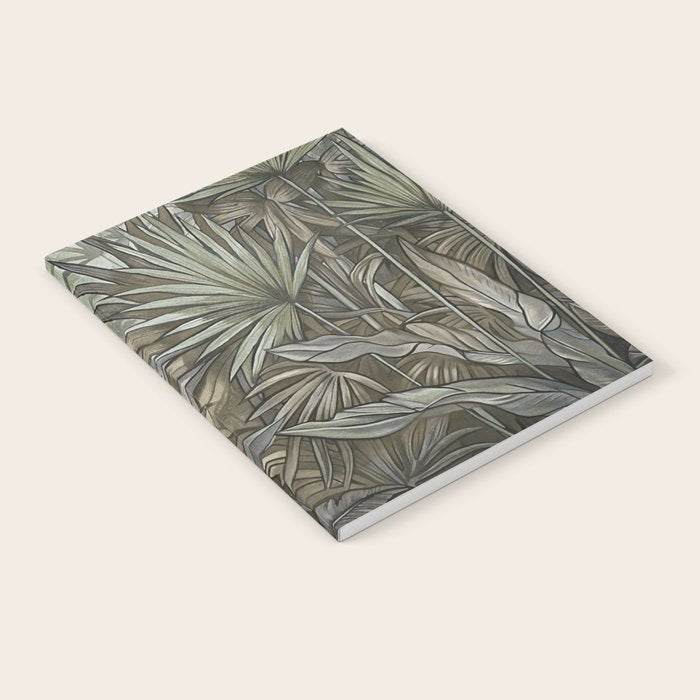 Mystic Jungle Tropical Escape Teal Green Brown Notebook Gallery Image 2