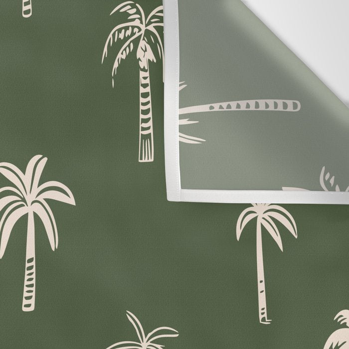 Vintage palm tree beach doodle pattern Wall Tapestry Gallery Image 3