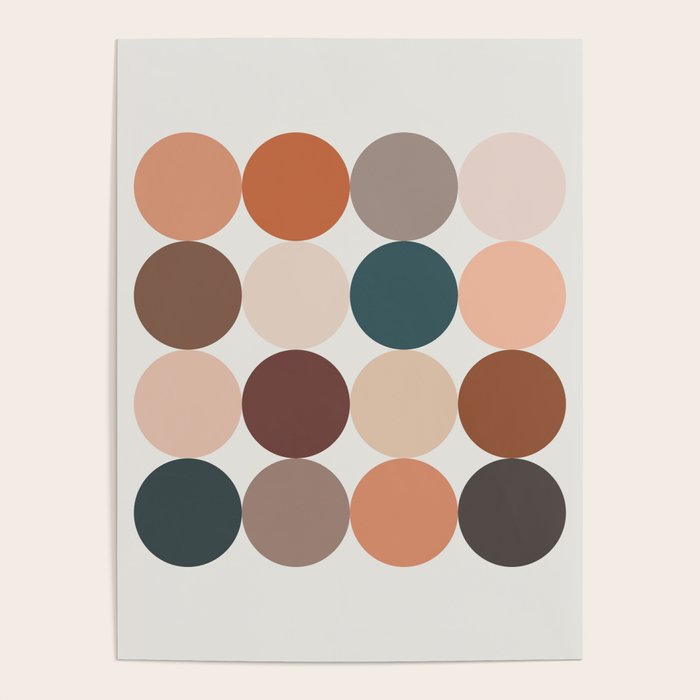 Neutral Geometric 5A Poster Gallery Image 4