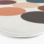 Neutral Geometric 5A Bath Mat Gallery Image 3