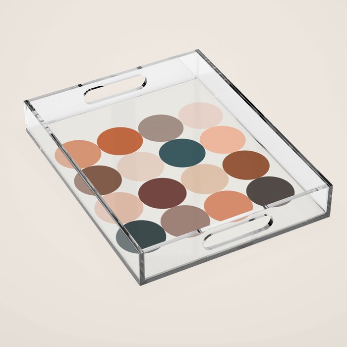 Neutral Geometric 5A Acrylic Tray Gallery Image 1