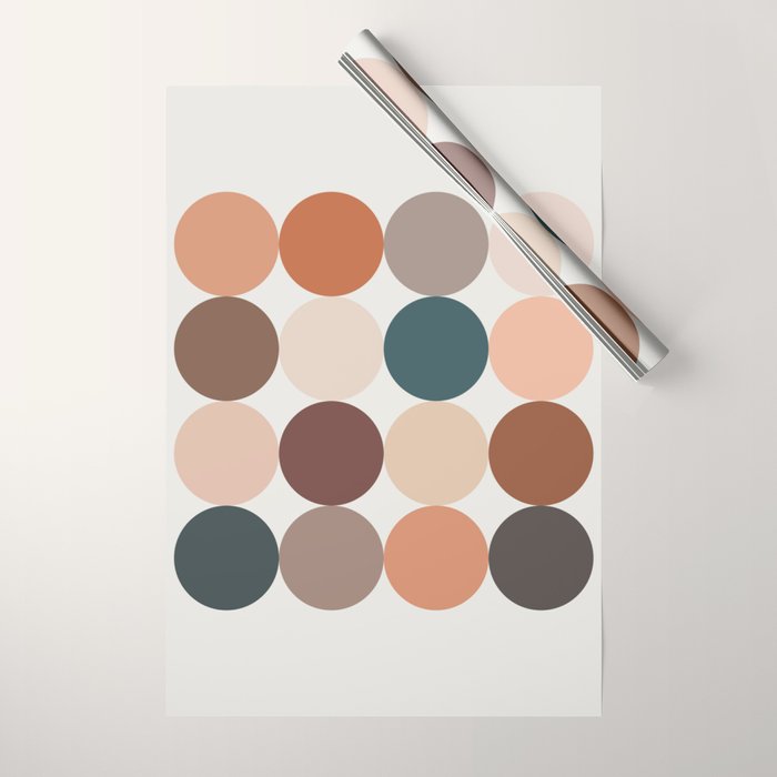 Neutral Geometric 5A Wrapping Paper Gallery Image 1