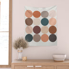 Neutral Geometric 5A Wall Tapestry Gallery Image 2