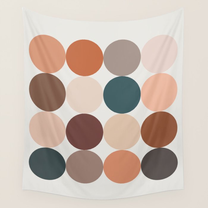 Neutral Geometric 5A Wall Tapestry Gallery Image 4