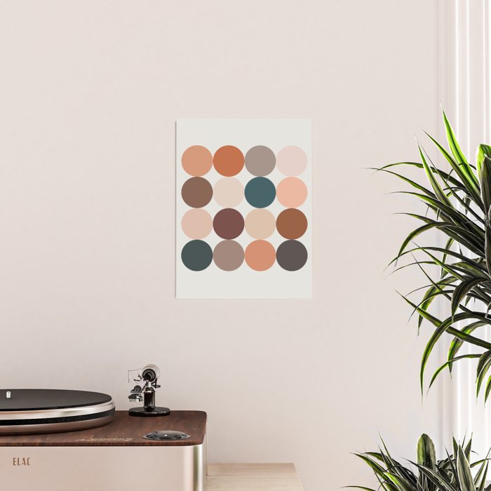 Neutral Geometric 5A Poster Gallery Image 2