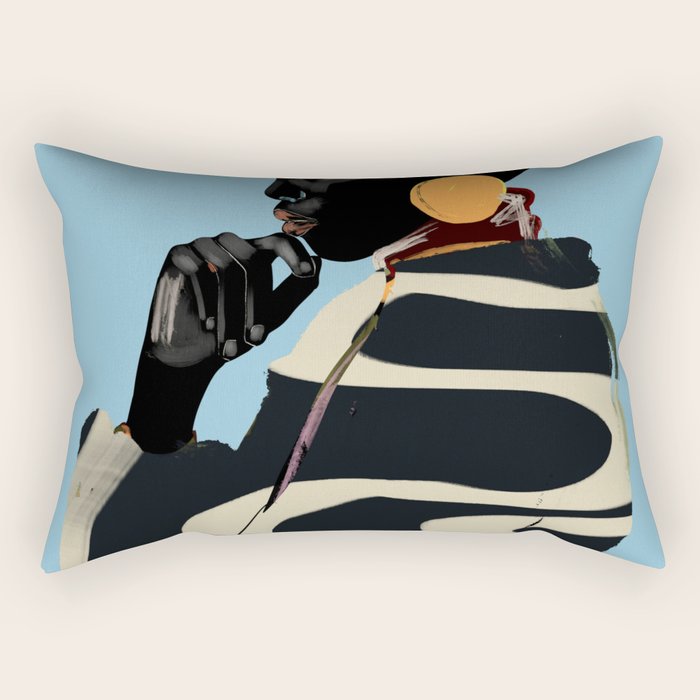 Girl Portrait 33 Rectangular Pillow Gallery Image 1
