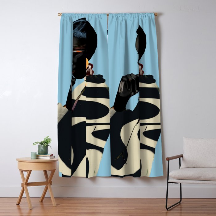 Girl Portrait 33 Window Curtain Gallery Image 5