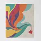 Love Message Throw Blanket Gallery Image 2