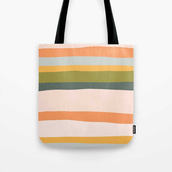 "Dreamy Stripes" Colorful & Fun Children's Stripe Pattern Tote Bag Gallery Image 1