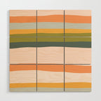 "Dreamy Stripes" Colorful & Fun Children's Stripe Pattern Wood Wall Art Gallery Image 1