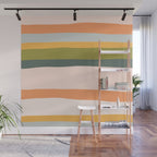 "Dreamy Stripes" Colorful & Fun Children's Stripe Pattern Wall Mural Gallery Image 1