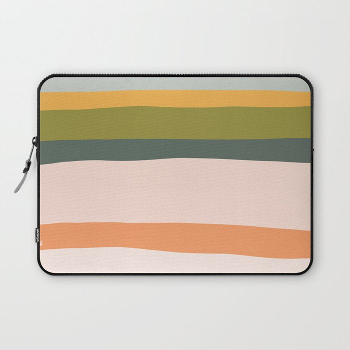 "Dreamy Stripes" Colorful & Fun Children's Stripe Pattern Laptop Sleeve Gallery Image 1
