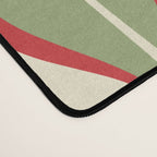 Mod Christmas - Retro Hourglass Abstract Pattern in Green, Red, and Cream  Desk Mat Gallery Image 4