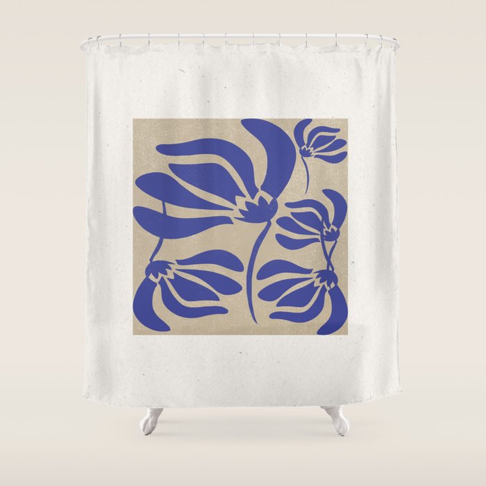 Blue Garden Shower Curtain Gallery Image 1