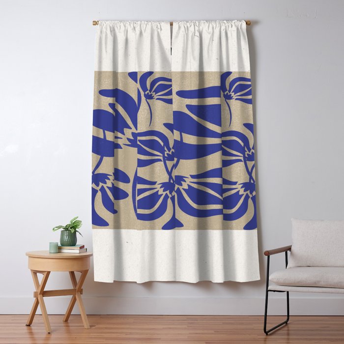 Blue Garden Window Curtain Gallery Image 1