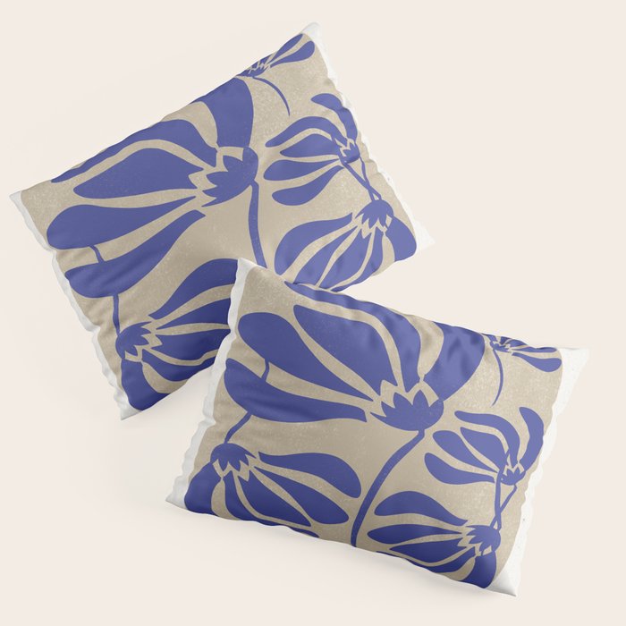 Blue Garden Pillow Sham Gallery Image 1