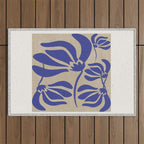 Blue Garden Outdoor Rug Gallery Image 1