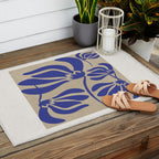 Blue Garden Outdoor Rug Gallery Image 2
