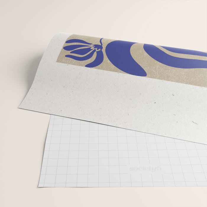 Blue Garden Wrapping Paper Gallery Image 2