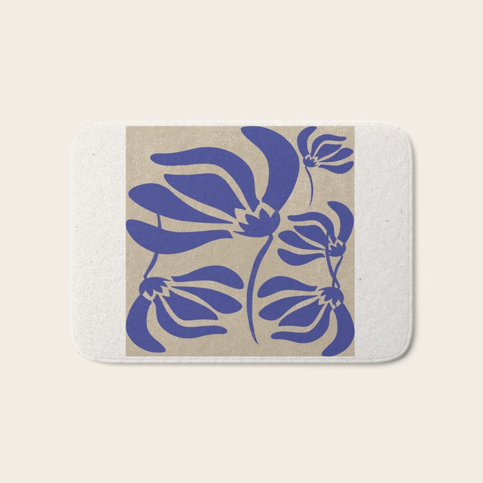 Blue Garden Bath Mat Gallery Image 1