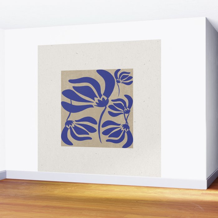 Blue Garden Wall Mural Gallery Image 2