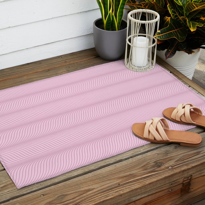 Elysian XIII Lilac Pink Outdoor Rug Gallery Image 2