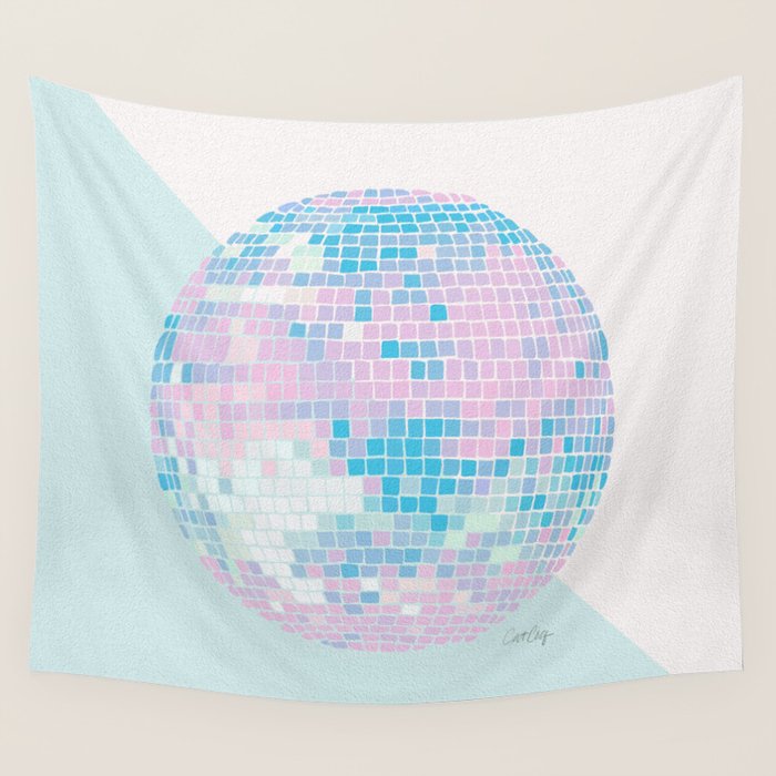 Disco Ball â Pastel Wall Tapestry Gallery Image 1