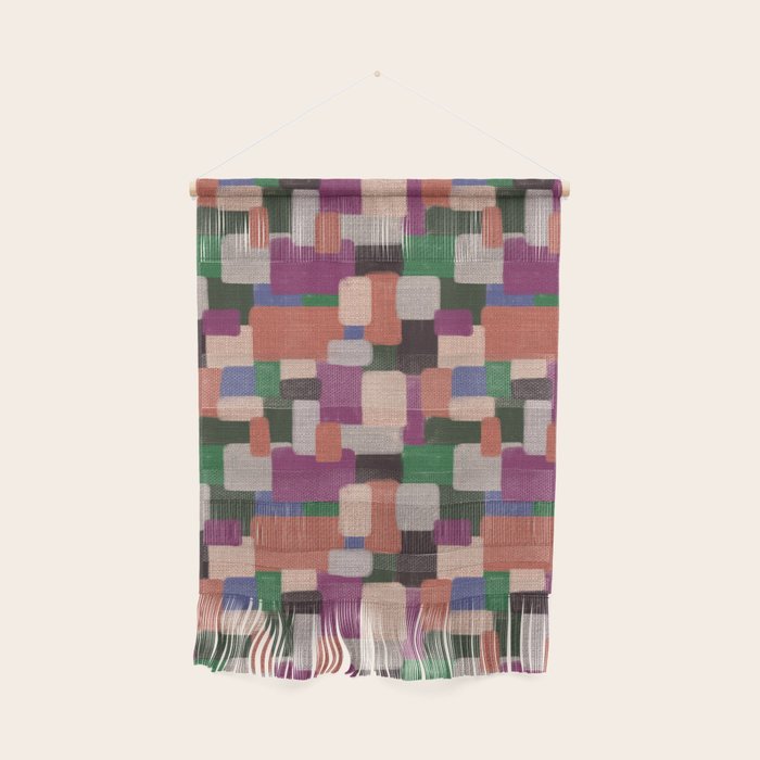 Woven Color Blocks - Modern Craft Texture Wall Hanging Gallery Image 1