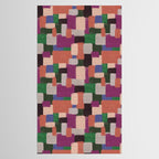 Woven Color Blocks - Modern Craft Texture Tablecloth Gallery Image 2