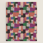 Woven Color Blocks - Modern Craft Texture Jigsaw Puzzle Gallery Image 1