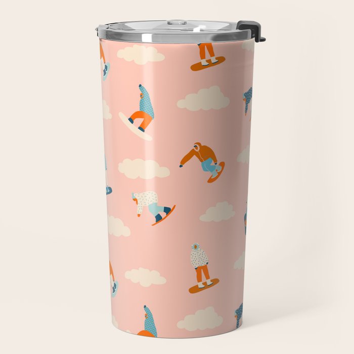 Snowboarding Travel Mug Gallery Image 2
