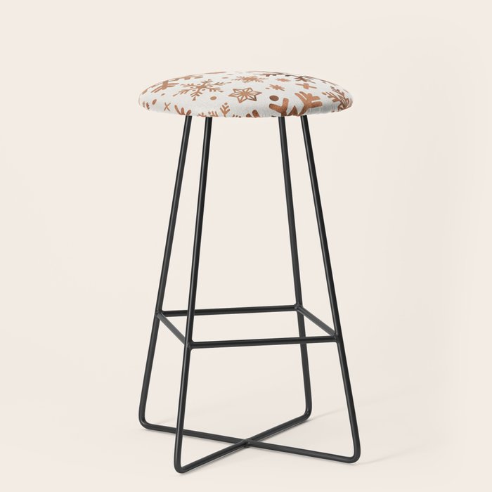 Snowflake Collection - Rose Gold Palette Stool Gallery Image 1