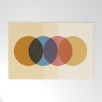 Abstraction_SUNRISE_SUNSET_CIRCLE_RISING_COLORFUL_POP_ART_0425A Welcome Mat Gallery Image 1