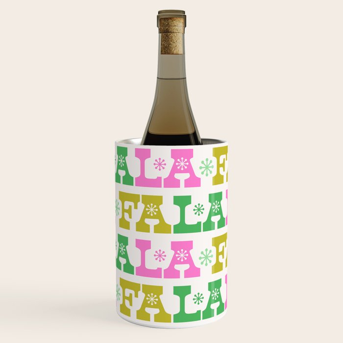 Fa La La- Pink & Green Wine Chiller Gallery Image 2