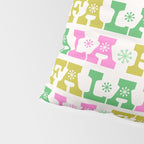 Fa La La- Pink & Green Pillow Sham Gallery Image 4