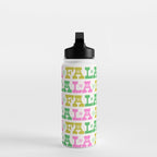 Fa La La- Pink & Green Water Bottle Gallery Image 3