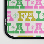 Fa La La- Pink & Green Laptop Sleeve Gallery Image 3
