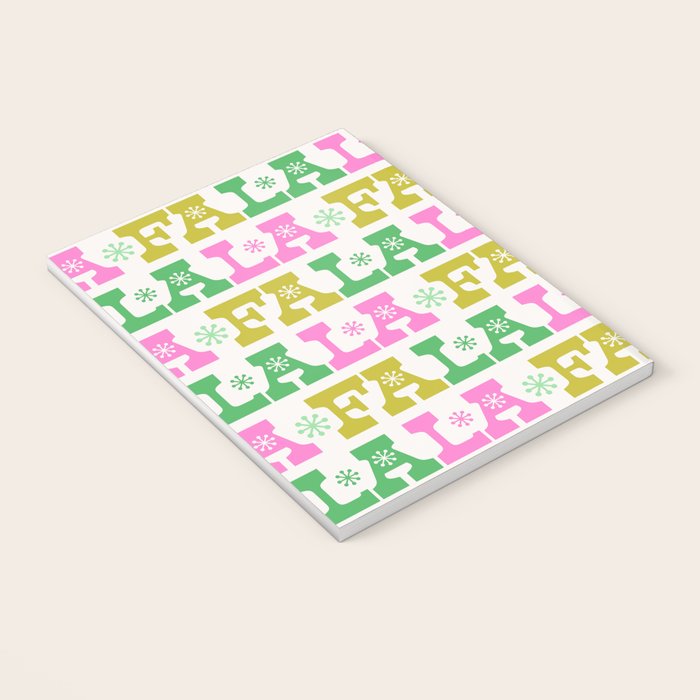 Fa La La- Pink & Green Notebook Gallery Image 3