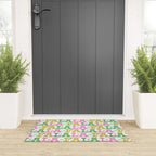 Fa La La- Pink & Green Welcome Mat Gallery Image 3