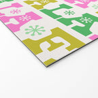 Fa La La- Pink & Green Welcome Mat Gallery Image 2