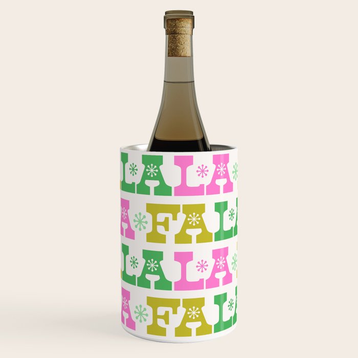 Fa La La- Pink & Green Wine Chiller Gallery Image 3