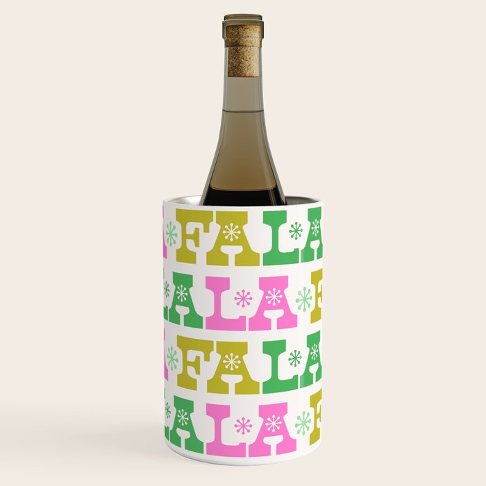 Fa La La- Pink & Green Wine Chiller Gallery Image 1