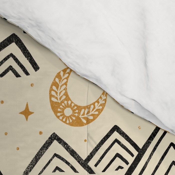Little Camper - Cream, black, and gold Comforter Gallery Image 4