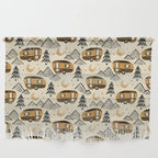 Little Camper - Cream, black, and gold Wall Hanging Gallery Image 1