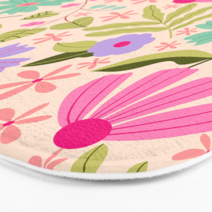 Colorful Garden - summer vibe Bath Mat Gallery Image 3