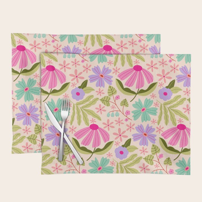 Colorful Garden - summer vibe Placemat Gallery Image 1
