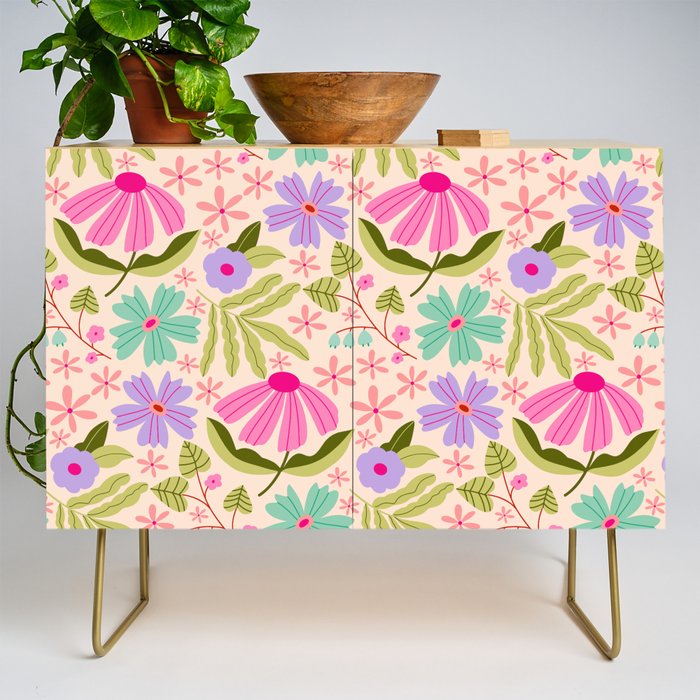 Colorful Garden - summer vibe Credenza Gallery Image 1